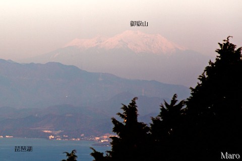比叡山 四明岳から御嶽山(木曽御嶽)を遠望 京都府京都市 2012年11月