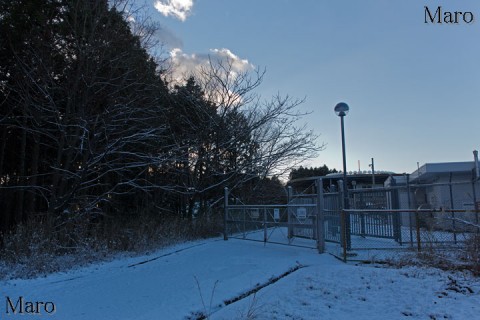 雪積もる如意ヶ岳 大津VOR/DME(大津航空無線標識所) 京都市左京区 2013年12月
