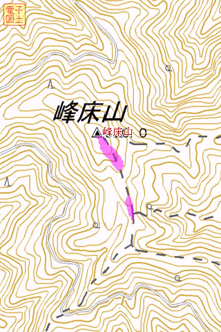 「あべのハルカス」可視マップ 京都府 峰床山(京都北山) 「あべのハルカス」可視マップ 京都府 峰床山(京都北山)