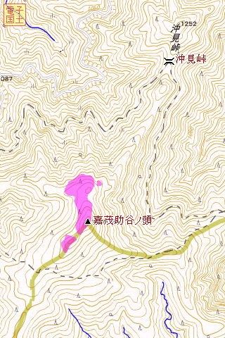 「あべのハルカス」可視マップ 三重県 嘉茂助谷ノ頭(台高山脈) 「あべのハルカス」可視マップ 三重県 嘉茂助谷ノ頭(台高山脈)