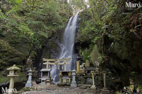 初夏の空也滝(空也瀧) 水量豊富 愛宕山 京都市右京区 2015年5月