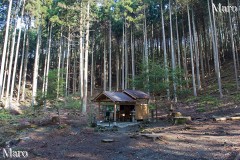 如意ヶ岳の山中、再建された雨社(雨ノ宮神社)にお参り 2015年12月