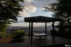 雨上がりの大吉山展望台 四阿(東屋) 『響け!ユーフォニアム』放映終了直後 京都府宇治市 2015年6月